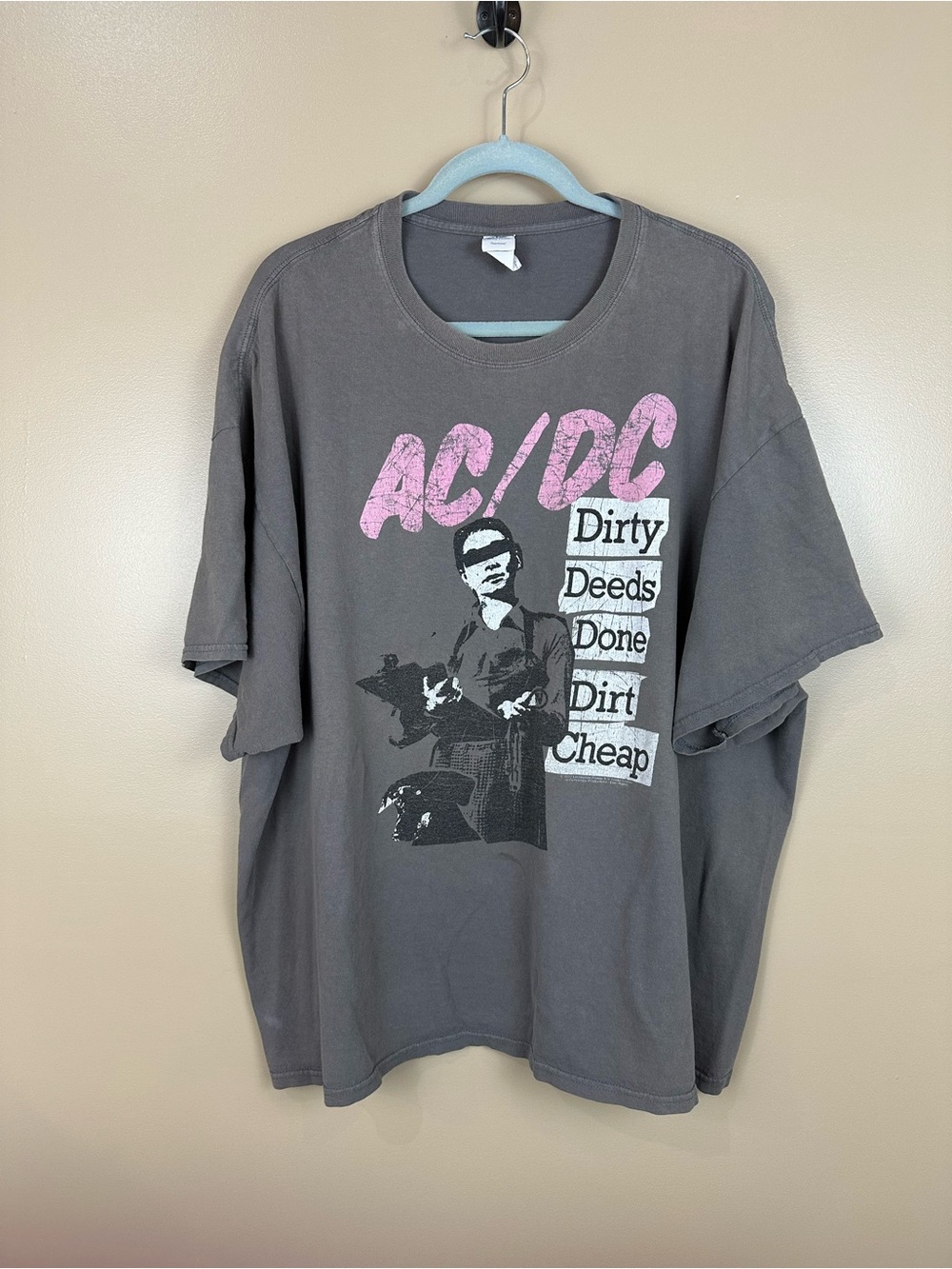 AC/DC Dirty Deeds Done Dirt Cheap Licensed Graphic Tee 3XL Oversized Rock Grunge